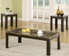 Coaster 3 Piece Occasional Table Sets Coffee and End Table Set with Marble-Look Top