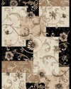 Home Dynamix Optimum 11025 Black 92-Inch-by-124-Inch Traditional Area Rug