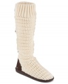 Feeling up or down? The whimsical Jessica rib sock booties can be worn scrunched down or upright to match your mood.