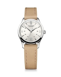 Inspired by classic military timepieces, this round stainless steel watch is a commanding choice. Features like analog quartz movement and a date feature ensure this piece is as smart as it is sleek. Inspired by classic military timepieces, this round stainless steel watch is a commanding choice. Features like analog quartz movement and a date feature ensure this piece is as smart as it is sleek.