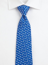 Leave it to a turtle print to add a playful touch to this fine silk tie.SilkDry cleanMade in Italy Leave it to a turtle print to add a playful touch to this fine silk tie.SilkDry cleanMade in Italy