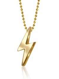 Alex Woo Little Rock Star Yellow Lightening Bolt Pendant Necklace