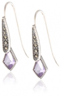 Judith Jack Color Cascade Sterling Silver, Marcasite Deco Drop Earrings Judith Jack Color Cascade Sterling Silver, Marcasite Deco Drop Earrings