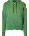 Polo Ralph Lauren Full Zip Fleece Hoodie, Pasture Green, Medium