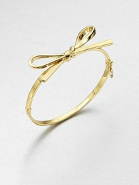 A playful style in radiant goldtone. GoldtoneDiameter, about 2.25Hinged closureImported A playful style in radiant goldtone. GoldtoneDiameter, about 2.25Hinged closureImported