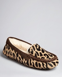 Slip into these shearling UGG® slippers for an instant dose of plush luxury. A playful animal print infuses style into comfort. Slip into these shearling UGG® slippers for an instant dose of plush luxury. A playful animal print infuses style into comfort.