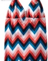 Roxy Kids Girls 7-16 Tiki Tri One Piece Swimwear, Day Break, 12
