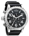 Nixon 51-30 Chrono Leather Watch - Black X One Size