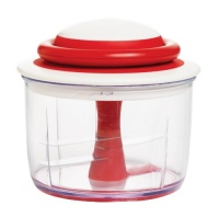 Chef'n VeggiChop Hand-Powered Food Chopper, Cherry Color Chef'n VeggiChop Hand-Powered Food Chopper, Cherry Color