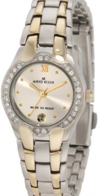 Anne Klein Women's 10-6927SVTT Two-Tone Swarovski Crystal Accented Watch Anne Klein Women's 10-6927SVTT Two-Tone Swarovski Crystal Accented Watch