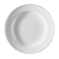 Just like a downtown loft, this dinner plate from Thomas for Rosenthal has a cool and clean look - an excellent match for a contemporary table.