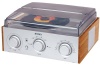 Jensen 3-Speed Stereo Turntable with AM/FM Stereo Radio (Silver)