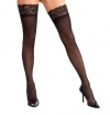 Dreamgirl Women's Plus Size Sheer Thigh High Socks