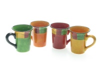Certified International Caliente 16-Ounce Mug, Assorted Designs, Set of 4 Certified International Caliente 16-Ounce Mug, Assorted Designs, Set of 4
