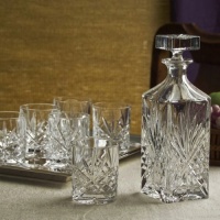 DUBLIN CRYSTAL 8 PIECE WHISKEY SET DUBLIN CRYSTAL 8 PIECE WHISKEY SET