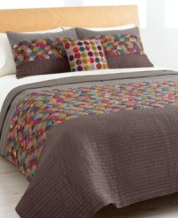 Patchwork never looked so good. The charming mini triangles quilt features a pieced-together look from a myriad of colors and prints in a chic, geometric design. Coordinate this vibrant quilt with any solid sheeting for a look that's totally your own. (Clearance) Patchwork never looked so good. The charming mini triangles quilt features a pieced-together look from a myriad of colors and prints in a chic, geometric design. Coordinate this vibrant quilt with any solid sheeting for a look that's totally your own. (Clearance)