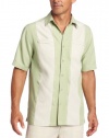Cubavera Men's Short Sleeve Panel Hidden Pocket Flap Shirt