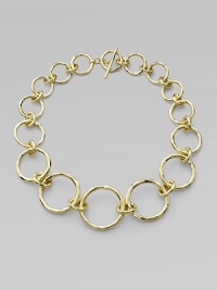 From the Glamazon Collection. Softly elegant yet showstopping in large circular links of 18k gold.18k gold Length, 19 Toggle closure Made in Italy From the Glamazon Collection. Softly elegant yet showstopping in large circular links of 18k gold.18k gold Length, 19 Toggle closure Made in Italy