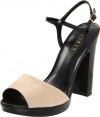 Lauren Ralph Lauren Women's Beatriz Ankle-Strap Sandal,Light Clove/Black,7.5 B US