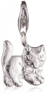 VINANI brand Germany 925 Sterling Silver Charm Pendant Cat shiny with Ribbon HKAS VINANI brand Germany 925 Sterling Silver Charm Pendant Cat shiny with Ribbon HKAS