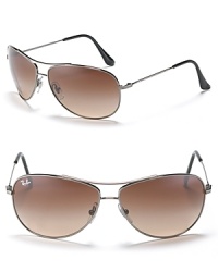 Larger sized aviator sunglasses with APX gradient lenses. Nose pads to help secure fit. Larger sized aviator sunglasses with APX gradient lenses. Nose pads to help secure fit.