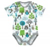 Dwellstudio Organic Short Sleeve Bodysuit, Owls, 0-3 Months