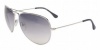 Fendi FS 5119 028 Palladium Teardrop Aviator Sunglasses