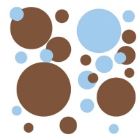 RoomMates RMK1246SCS Just Dots Blue and Brown Peel & Stick Wall Decals RoomMates RMK1246SCS Just Dots Blue and Brown Peel & Stick Wall Decals