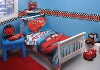 Disney 4 Piece Toddler Bedding Set, Taking The Race Disney 4 Piece Toddler Bedding Set, Taking The Race