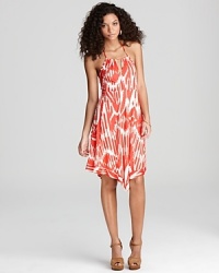 Ikat is one one of the season's most sought-after trends and this Velvet by Graham & Spencer halter dress is a must-have example. Ikat is one one of the season's most sought-after trends and this Velvet by Graham & Spencer halter dress is a must-have example.