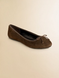 A bold-hued suede body and thick treaded rubber sole give a modern revamp to the timeless ballet flat.Slip-on styleSuede upperLeather liningRubber soleImported A bold-hued suede body and thick treaded rubber sole give a modern revamp to the timeless ballet flat.Slip-on styleSuede upperLeather liningRubber soleImported
