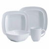 Denby 16-Piece White Square Dinnerware Set, Service for 4