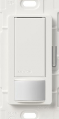 Lutron MS-OPS2-WH Maestro 250 Watt Single Pole Occupancy Sensor Switch, White