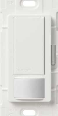 Lutron MS-OPS2-WH Maestro 250 Watt Single Pole Occupancy Sensor Switch, White Lutron MS-OPS2-WH Maestro 250 Watt Single Pole Occupancy Sensor Switch, White