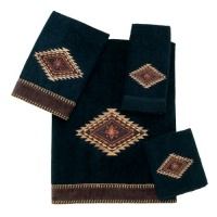 Avanti Mohave 4-Piece Towel Set, Black Avanti Mohave 4-Piece Towel Set, Black