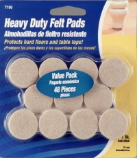 Waxman 4719095N 1-Inch Self-Stick Round Felt Pads Value Pack, Oatmeal Waxman 4719095N 1-Inch Self-Stick Round Felt Pads Value Pack, Oatmeal