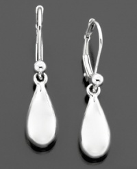 Simple teardrops accented with a silver ball bearing charm exemplify classic style by Lauren Ralph Lauren. Earrings measure approximately 1-1/4 inches in length. Simple teardrops accented with a silver ball bearing charm exemplify classic style by Lauren Ralph Lauren. Earrings measure approximately 1-1/4 inches in length.