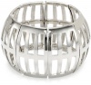 Nine West Modern Structure Silver-Tone Cutout Stretch Bracelet