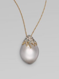 From the Lucite Collection. A simply chic design with Swarovski crystal accents on a hand-crafted lucite petal pendant and a link chain. Swarovski crystalsGoldtoneHand-crafted luciteLength, about 16 to 19 adjustablePendant size, about 1.3118k gold lobster clasp closureMade in USA From the Lucite Collection. A simply chic design with Swarovski crystal accents on a hand-crafted lucite petal pendant and a link chain. Swarovski crystalsGoldtoneHand-crafted luciteLength, about 16 to 19 adjustablePendant size, about 1.3118k gold lobster clasp closureMade in USA