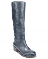 The Aleid boots by Lucky Brand are made of the most interesting worn-in leather. They pull-on easily for a look that's at once comfortable and totally pulled-together. The Aleid boots by Lucky Brand are made of the most interesting worn-in leather. They pull-on easily for a look that's at once comfortable and totally pulled-together.