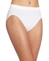 Bali Women's Microfiber Damask Hi-Cut Panty