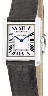 Cartier Women's W5200005 Tank Solo Leather Strap Watch Cartier Women's W5200005 Tank Solo Leather Strap Watch