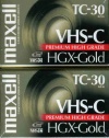 Maxell 203020 HGX-GOLD TC-30 Camcorder Video Cassette, 2 Pack