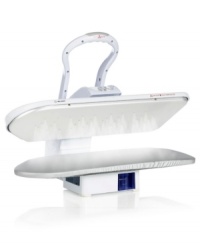 Reduce ironing time by up to 70-percent with this pro-style steam press from Reliable. Its pressing area -- over 7 times larger than most handheld irons -- delivers powerful bursts of steam to blast the wrinkles out of even the most stubborn fabrics in a flash. One-year limited warranty. Model S330. Reduce ironing time by up to 70-percent with this pro-style steam press from Reliable. Its pressing area -- over 7 times larger than most handheld irons -- delivers powerful bursts of steam to blast the wrinkles out of even the most stubborn fabrics in a flash. One-year limited warranty. Model S330.