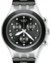 Swatch Men's SVCK4035G Stainless Steel Analog Watch with Black Dial Watch