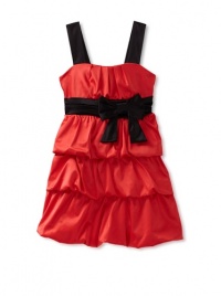 Ruby Rox Kids Girls 7-16 Triple Bubble Dress, Coral/Black, 8 Ruby Rox Kids Girls 7-16 Triple Bubble Dress, Coral/Black, 8