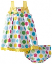 Blueberi Boulevard Baby-girls Newborn A-Line Pleated Sundress, White, 6-9 Months Blueberi Boulevard Baby-girls Newborn A-Line Pleated Sundress, White, 6-9 Months