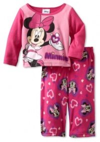 AME Sleepwear Girls 2-6X We Love Minnie Pajama Set, Multi, 18 Months AME Sleepwear Girls 2-6X We Love Minnie Pajama Set, Multi, 18 Months