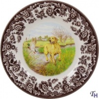 Spode Woodland Hunting Dogs Yellow Labrador Retriever Salad Plate Spode Woodland Hunting Dogs Yellow Labrador Retriever Salad Plate
