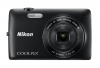 Nikon COOLPIX S4300 16 MP Digital Camera with 6x Zoom NIKKOR Glass Lens and 3-inch Touchscreen LCD (Black)